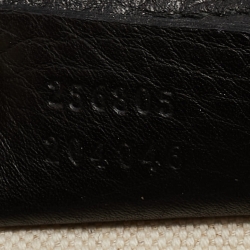 Gucci Black Leather Tassel New Bamboo Top Handle Bag