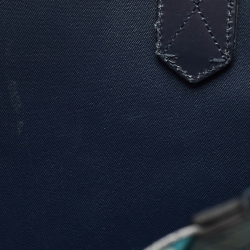 Pre Owned Gucci Navy Blue/Beige GG Supreme Canvas Blooms Reversible Tote