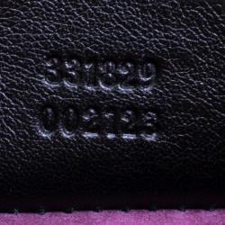 Pre Owned Gucci Black Patent Leather Lady Lock Bamboo Top Handle Bag