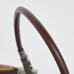 Pre Owned Gucci Beige/Brown GG Canvas and Leather Shoulder Bag