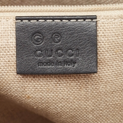 Pre Owned Gucci Black Microguccissima Leather Medium Dome Bag