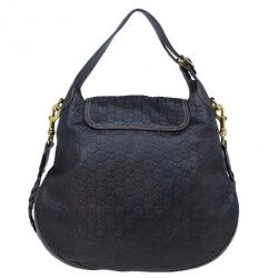 مملوكة مسبقًا Gucci Brown GG Leather Saddle Bag