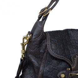 مملوكة مسبقًا Gucci Brown GG Leather Saddle Bag