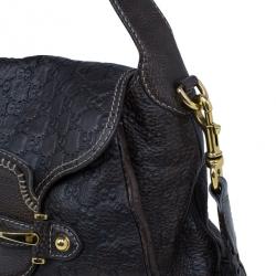 مملوكة مسبقًا Gucci Brown GG Leather Saddle Bag