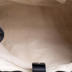 Pre Owned Gucci Beige Diamante Canvas Medium Sukey Tote
