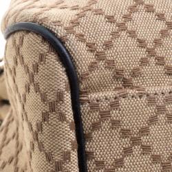 Pre Owned Gucci Beige Diamante Canvas Medium Sukey Tote