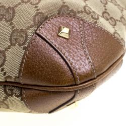 Pre Owned Gucci Brown/Beige GG Canvas and Leather New Jackie Hobo