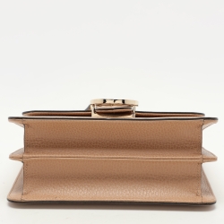 Pre Owned Gucci Brown Leather Dollar Interlocking G Crossbody Bag