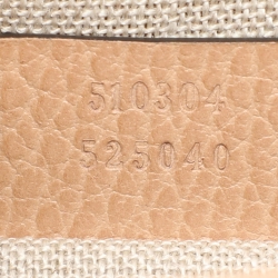 Pre Owned Gucci Brown Leather Dollar Interlocking G Crossbody Bag