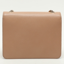 Pre Owned Gucci Brown Leather Dollar Interlocking G Crossbody Bag