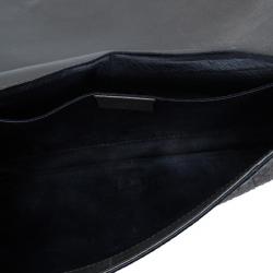 Pre Owned Gucci Metallic Python 1973 Gunmetal Clutch