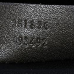 Pre Owned Gucci Metallic Python 1973 Gunmetal Clutch