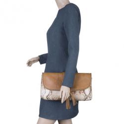 Pre Owned Gucci Python and Leather Marrakech Clutch