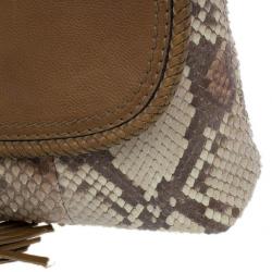 Pre Owned Gucci Python and Leather Marrakech Clutch