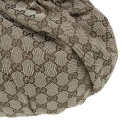Pre Owned Gucci GG Canvas Medium Pelham Studded Hobo
