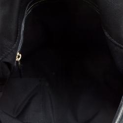 Pre Owned Gucci Black GG Canvas Medium Babouska Indy Top Handle Bag