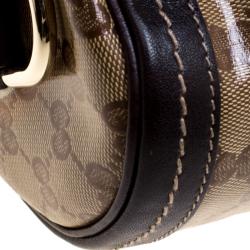 مملوكة مسبقًا Gucci Beige/Ebony GG Crystal Canvas Small Duchessa Boston Bag