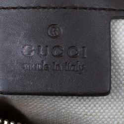 Pre Owned Gucci GG Canvas Web Detail Original Boston Bag