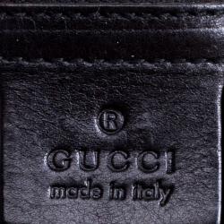 Pre Owned Gucci Black Patent Leather Large Hysteria Hobo