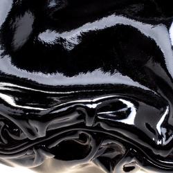 Pre Owned Gucci Black Patent Leather Large Hysteria Hobo