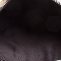 Pre Owned حقيبة كتف غوتشي ويب جاكي كانفاس وجلد بيج GG/بني داكن صغيرة