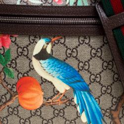 Pre Owned Gucci Beige/Brown Tian Print GG Supreme Canvas Messenger Bag