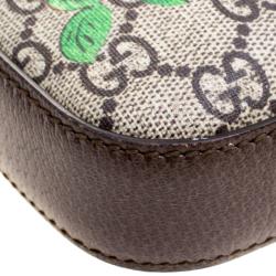 Pre Owned Gucci Beige/Brown Tian Print GG Supreme Canvas Messenger Bag
