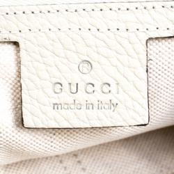 Gucci Light Beige Pebbled Leather Soho Hobo