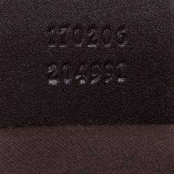 Pre Owned Gucci Beige GG Canvas Preggy Braided Bamboo Tassel Tote