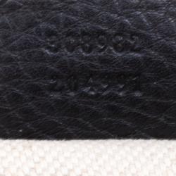 مملوكة مسبقًا Gucci Black Pebbled Leather Medium Soho Tote