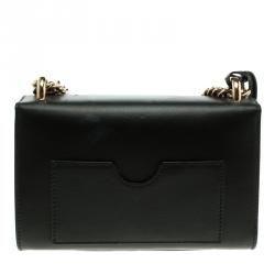 Pre Owned Gucci Black Leather Small Padlock Shoulder Bag