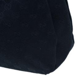 Pre Owned Gucci Black Canvas Ladies Web Pochette