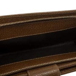 Gucci Blue/Brown Denim GG D Ring Continental Wallet