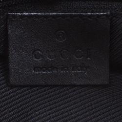 مملوكة مسبقًا Gucci Black GG Canvas and Leather Small Jackie Hobo