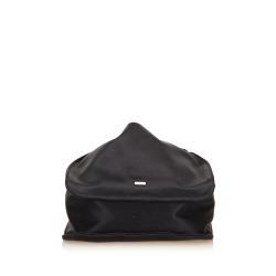 Pre Owned Gucci Black Satin Small Top Handle Bag