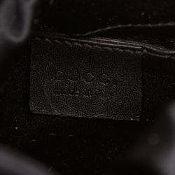Pre Owned Gucci Black Satin Small Top Handle Bag