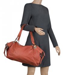 مملوكة مسبقًا Gucci Brown Leather Medium Bamboo Bar Shoulder Bag