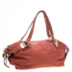 مملوكة مسبقًا Gucci Brown Leather Medium Bamboo Bar Shoulder Bag