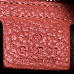مملوكة مسبقًا Gucci Brown Leather Medium Bamboo Bar Shoulder Bag