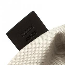 Pre Owned حقيبة غوتشي سلسلة أصلية ايميلي جلد وكانفاس G بنية/ بيج