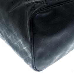 Pre Owned Gucci Black Imprime Canvas Joy Boston Bag