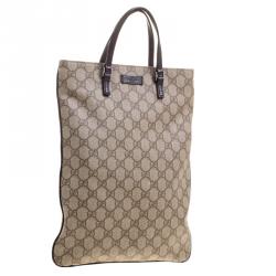 Pre Owned Gucci Beige GG Supreme Canvas Tote
