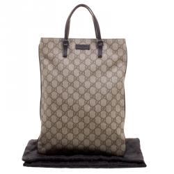 Pre Owned Gucci Beige GG Supreme Canvas Tote