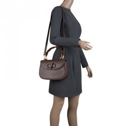 Pre Owned Gucci Brown Leather New Bamboo Top Handle Bag