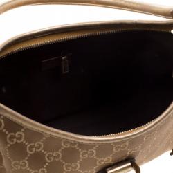 مملوكة مسبقًا حقيبة غوتشي آبي دي رينغ قماش GG بيج/ذهبي متوسطة 