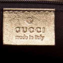 مملوكة مسبقًا حقيبة غوتشي آبي دي رينغ قماش GG بيج/ذهبي متوسطة 