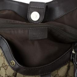 Pre Owned Gucci Beige Monogram Canvas Large Sukey Bag