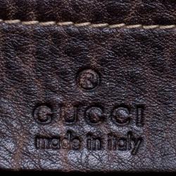 Gucci Dark Brown Guccissima Leather Large New Pelham Hobo