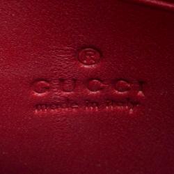 Gucci Beige Blooms Print GG Supreme Canvas WOC Wallet