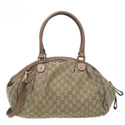 Pre Owned Gucci Monogram Canvas Sukey Dome Bag